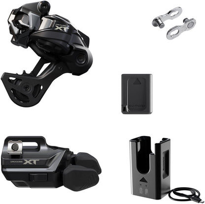 Shimano Deore XT M8250 Di2 Wireless Upgrade Kit - M8250-GS Rear Derailleur M8250-IR I-SPEC EV Shifter Battery Charger Quick Link - Bicycle Warehouse