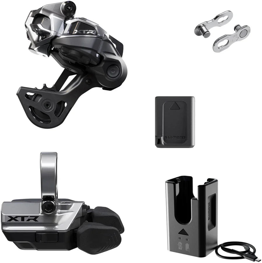 Shimano XTR M9250 Di2 Wireless Upgrade Kit - Includes M9250-GS Rear Derailleur M9250-R Shifter Battery Charger Quick Link - Bicycle Warehouse