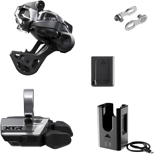 Shimano XTR M9250 Di2 Wireless Upgrade Kit - Includes M9250-GS Rear Derailleur M9250-R Shifter Battery Charger Quick Link - Bicycle Warehouse