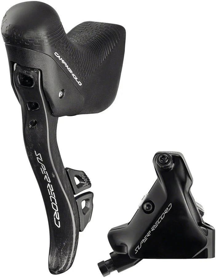 Super Record Ergopower Wireless Control Lever Brake Caliper - Left/Front 12-Speed 140mm Hydraulic Disc Brake Caliper - Bicycle Warehouse