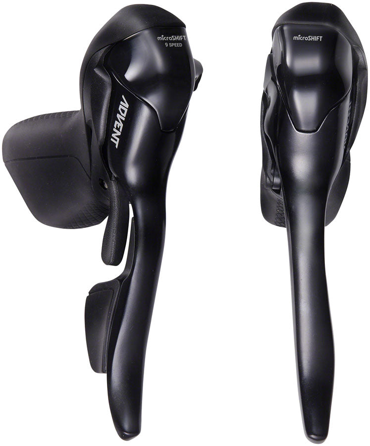 ADVENT Drop Bar Shifter Lever Set - 1x9 Speed BLK ADVENT Compatible Only - Bicycle Warehouse