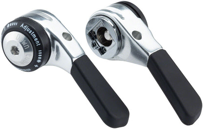 microSHIFT Down Tube Shifter Set 9-Speed Double/Triple Shimano Compatible Silver - Bicycle Warehouse