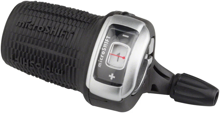 DS85 Left Twist Shifter Triple Optical Gear Indicator Shimano Compatible - Bicycle Warehouse