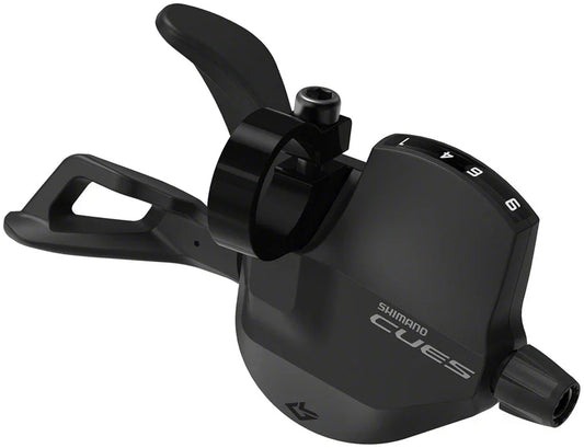 CUES SL-U4010-9R Shifter - Right 9-Speed Rapidfire Plus Optical Gear Display BLK - Bicycle Warehouse