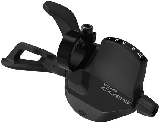 CUES SL-U6000-10R Shifter - Right 10-Speed Rapidfire Plus Optical Gear Display BLK - Bicycle Warehouse