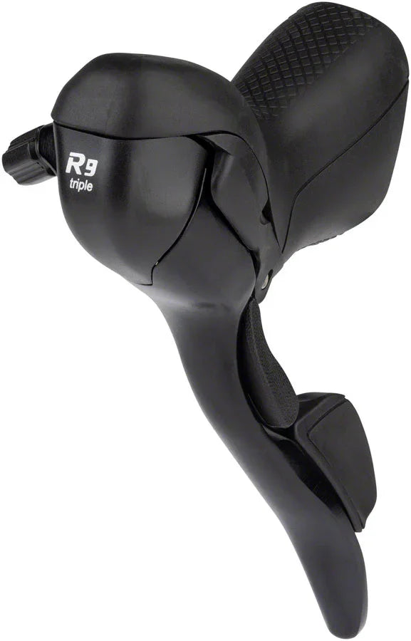 R9 Left Drop Bar Shift Lever - Triple Shimano Compatible Black - Bicycle Warehouse