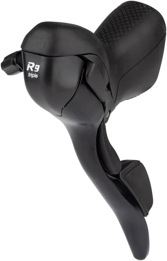 R9 Left Drop Bar Shift Lever - Triple Shimano Compatible Black - Bicycle Warehouse
