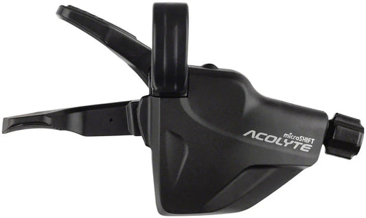 microSHIFT Acolyte Quick Trigger Pro Right Shifter - 1x8 Speed BLK Acolyte Compatible Only - Bicycle Warehouse