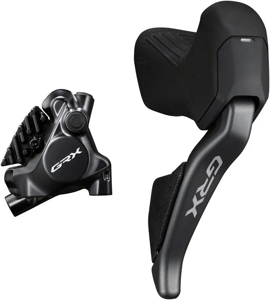 GRX ST-RX825 Di2 Shift/Brake Lever BR-RX820 Hyd Disc Brake Caliper - Right/Rear 12-Speed Flat Mount Caliper For 25mm Mount - Bicycle Warehouse