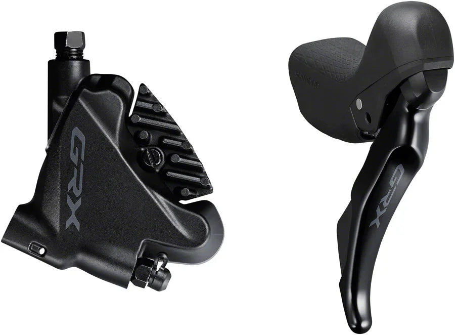 GRX ST-RX400/BR-RX400 Hydraulic Disc Brake Brake/Shift Lever - Right 10-Speed Flat Mount Finned Resin Pads BLK - Bicycle Warehouse