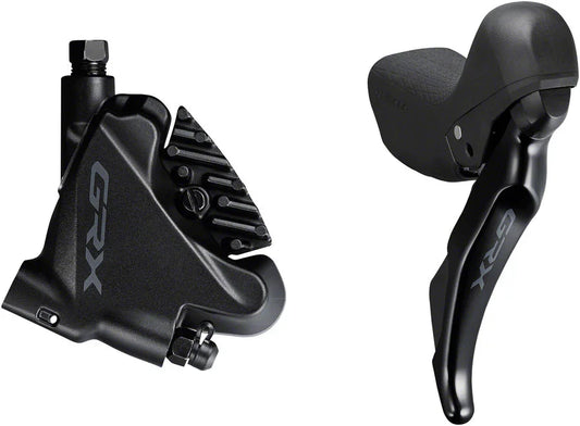GRX ST-RX400/BR-RX400 Hydraulic Disc Brake Brake/Shift Lever - Right 10-Speed Flat Mount Finned Resin Pads BLK - Bicycle Warehouse