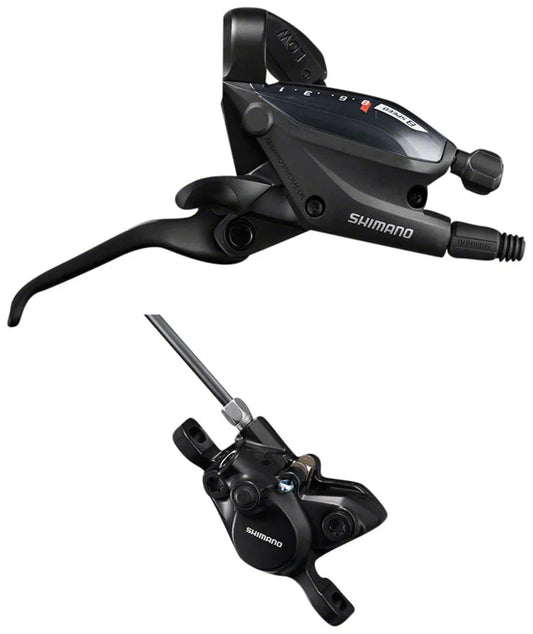 ST-EF505 EZ Fire Plus Shift/Brake Lever BR-MT200 Disc Brake Caliper - Right/Rear 8-Speed 2-Piston BLK - Bicycle Warehouse