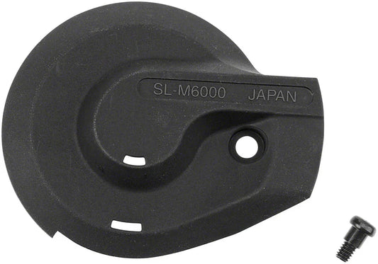 SL-M6000 Shifter Cover and Fixing Screw - Right Black - Bicycle Warehouse