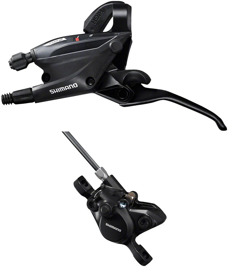 ST-EF505 EZ Fire Plus Shift/Brake Lever BR-MT200 Disc Brake Caliper - Left/Front 2x Shift 2-Piston BLK - Bicycle Warehouse