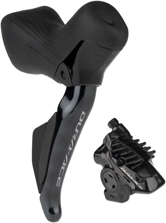 Dura-Ace ST-R9270F-R Di2 Shift/Brake Lever BR-R9270 Hydraulic Disc Brake Caliper - Right/Rear 12-Speed Flat Mount BLK - Bicycle Warehouse