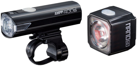 CatEye Cateye AMPP400S / NANO60 (USB-C) Headlight and Taillight Set - Bicycle Warehouse