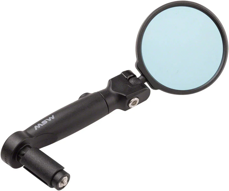 Handlebar Mirror - Flat and Drop Bar Anti-Glare Blue Lens - Bicycle Warehouse