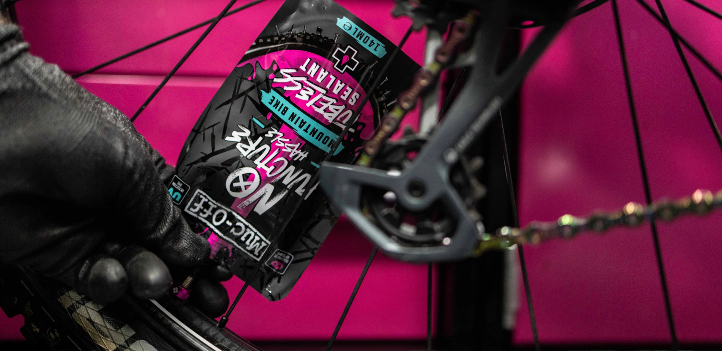 Muc-Off MTB Tubeless Tire Sealant 80ml Pouch – Bicycle Warehouse