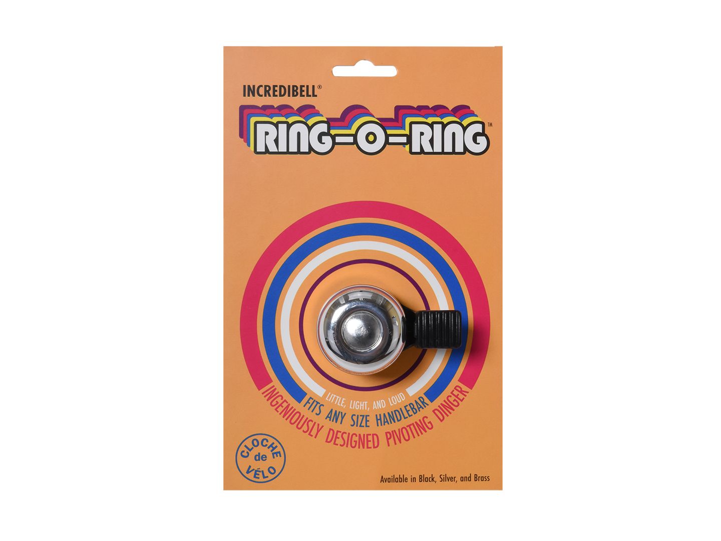 Mirrycle Ring-O-Ring Silver Bike Bell - Bicycle Warehouse