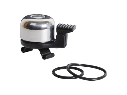 Mirrycle Ring-O-Ring Silver Bike Bell - Bicycle Warehouse