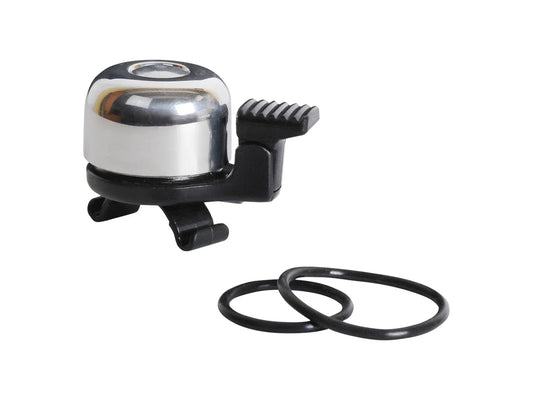 Mirrycle Ring-O-Ring Silver Bike Bell - Bicycle Warehouse