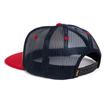 NBA Trucker Hat - Red/Cream - Bicycle Warehouse