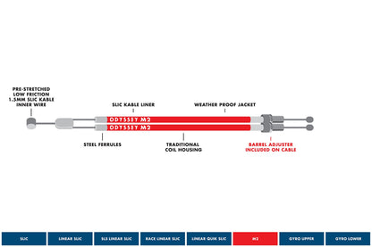 Odyssey M2 Dual Upper Cable (Black)