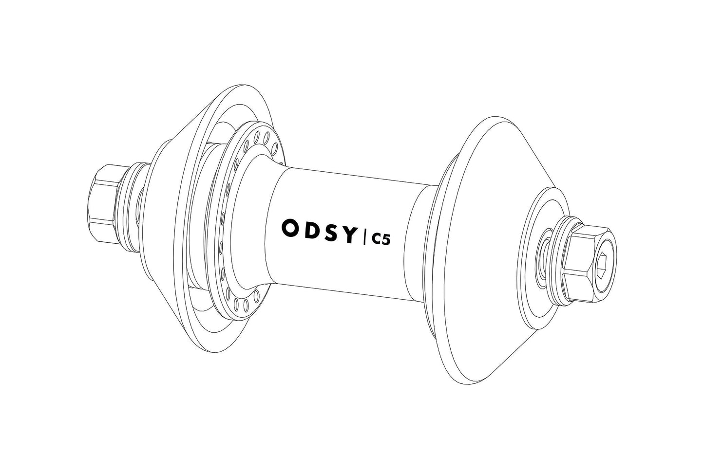 Odyssey C5 Front Hub Parts