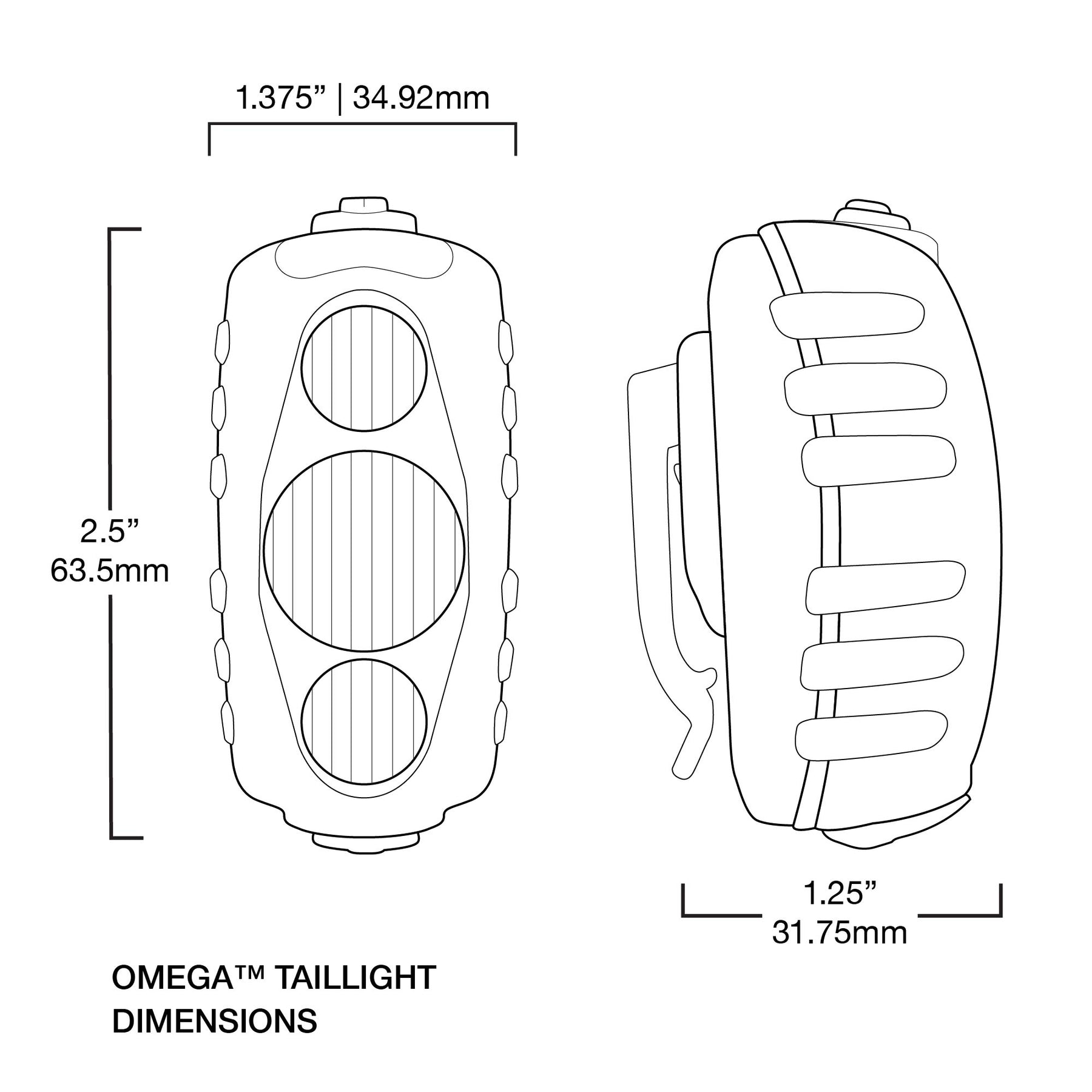 Niterider Omega 330 Lumen Rear Bike Light - Lighting - Bicycle Warehouse