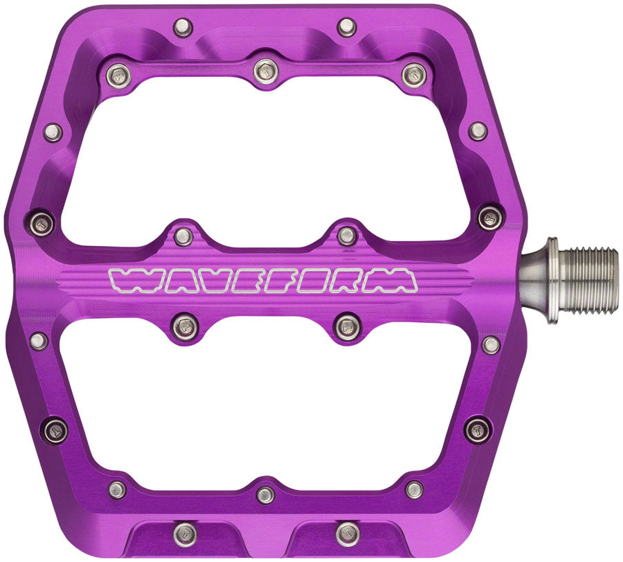 Wolf Tooth Waveform Pedals - Purple Small - Bicycle Warehouse