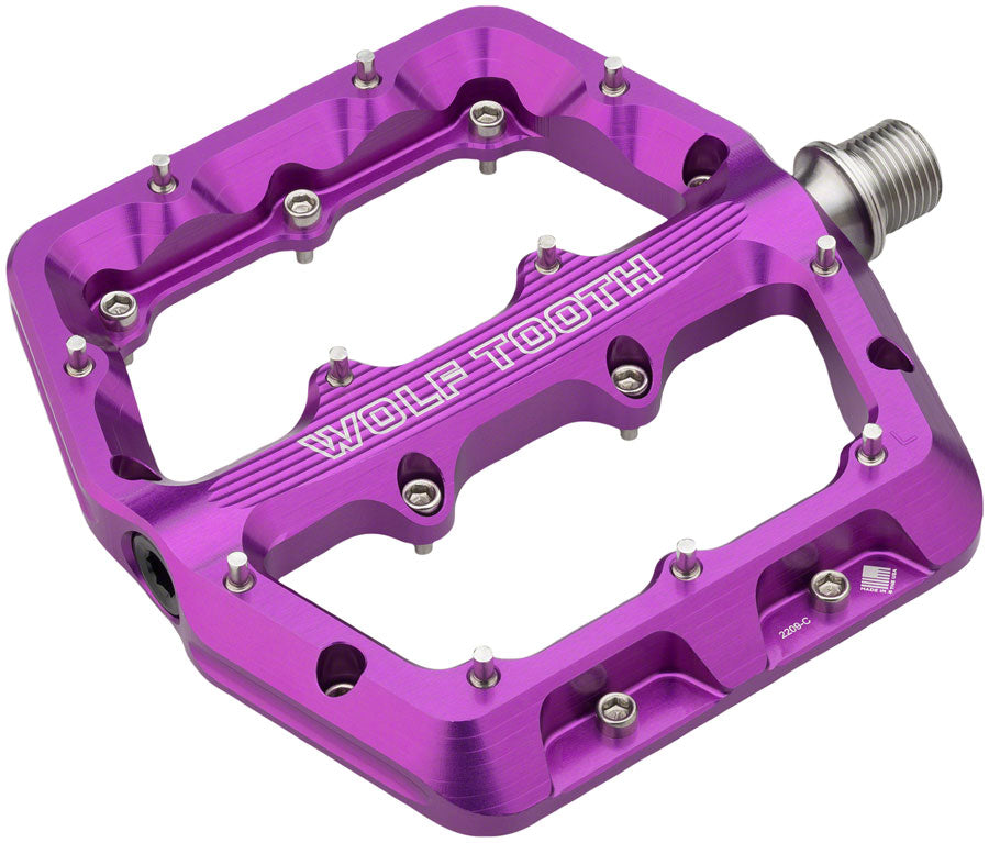Wolf Tooth Waveform Pedals - Purple Small - Bicycle Warehouse