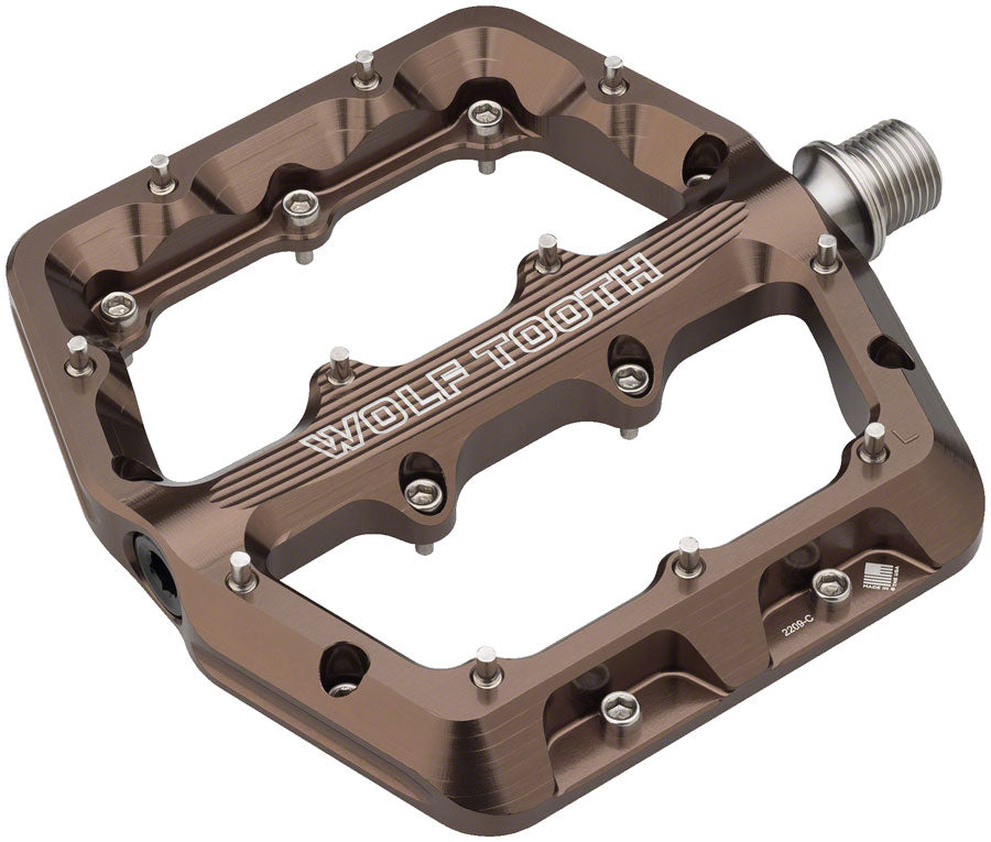 Wolf Tooth Waveform Pedals - Espresso Large - Bicycle Warehouse
