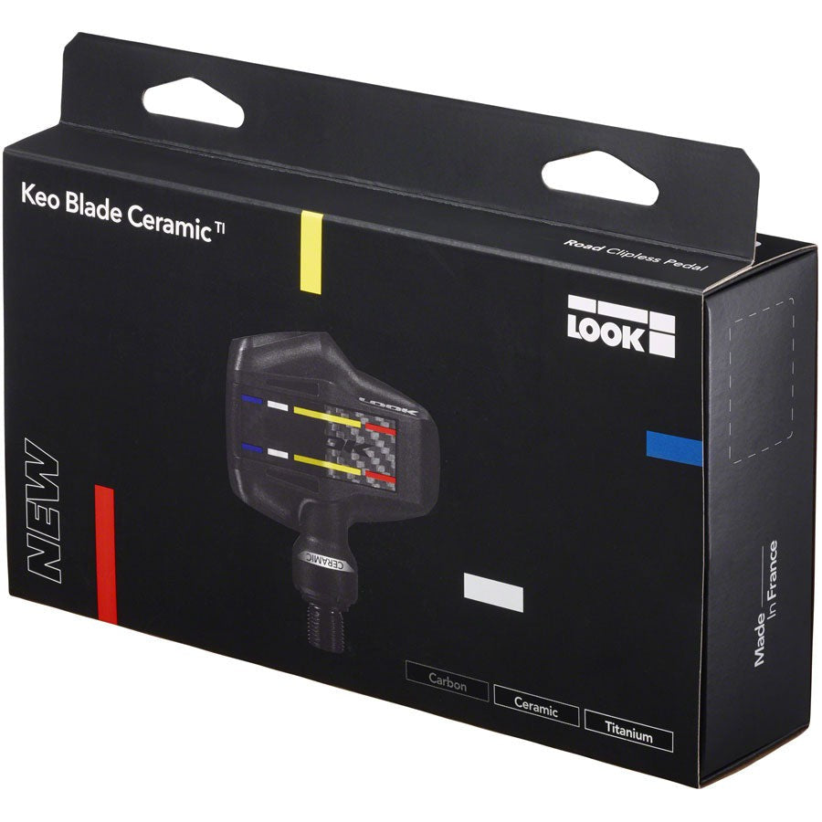 LOOK KEO BLADE CARBON CERAMIC Ti Pedals Clipless, Titanium, 9/16