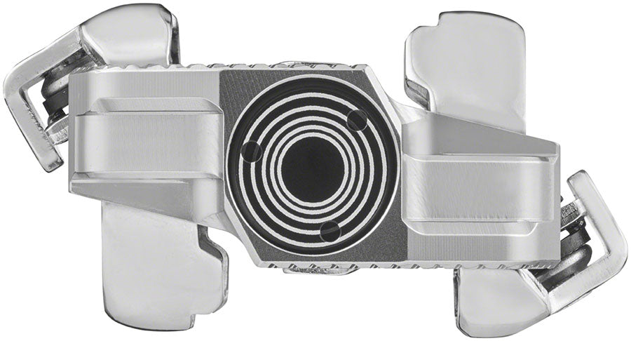 X-TRACK Single Power Pedals - Dual Sided Clipless Chromoly 9/16" Silver - Bicycle Warehouse