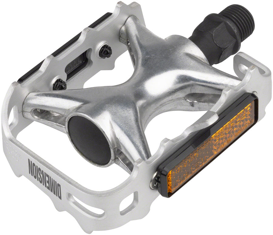 Mountain Compe Pedals - Platform Aluminum 9/16" Silver - Bicycle Warehouse