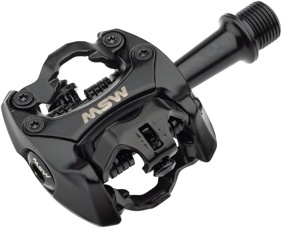Flash II Pedals - Dual Sided Clipless Aluminum 9/16" Black - Bicycle Warehouse