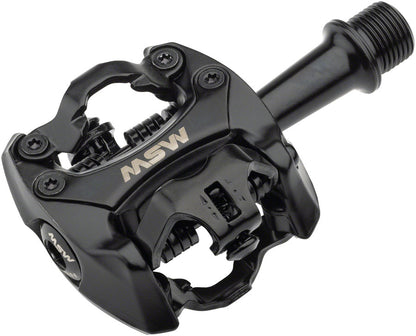 Flash II Pedals - Dual Sided Clipless Aluminum 9/16" Black - Bicycle Warehouse