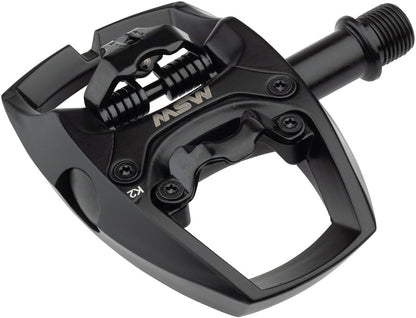 Flip I Pedals - Single Side Clipless Platform Aluminum 9/16" Intense BLK - Bicycle Warehouse