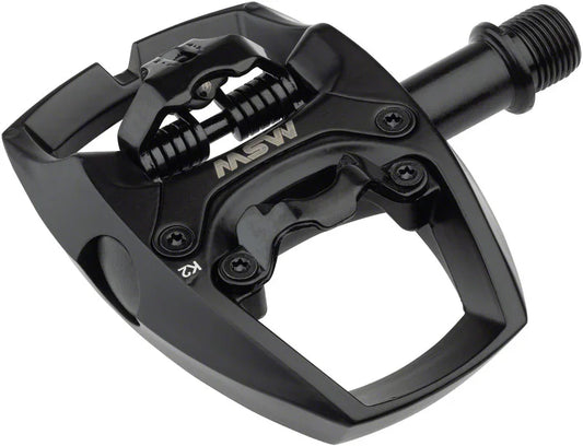 Flip I Pedals - Single Side Clipless Platform Aluminum 9/16" Intense BLK - Bicycle Warehouse
