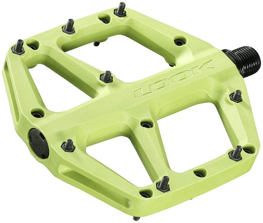 LOOK Trail Fusion Pedals - Platform 9/16" Lime - Bicycle Warehouse