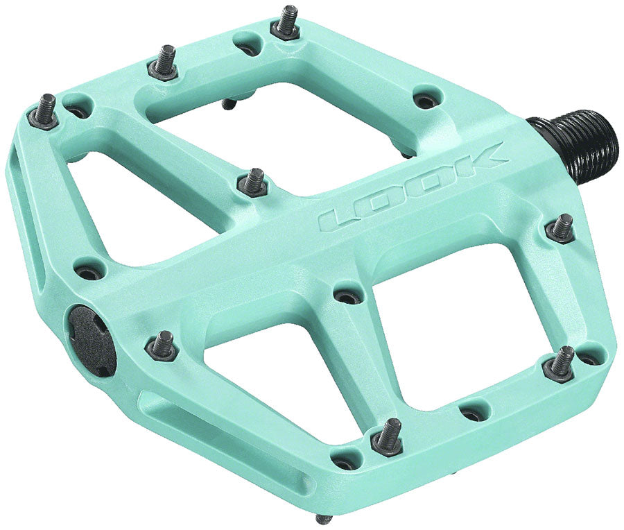 LOOK Trail Fusion Pedals - Platform 9/16" Blue - Bicycle Warehouse