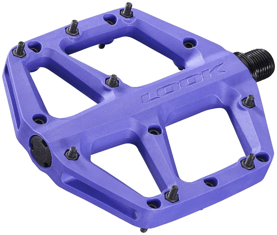 LOOK Trail Fusion Pedals - Platform 9/16" Purple - Bicycle Warehouse