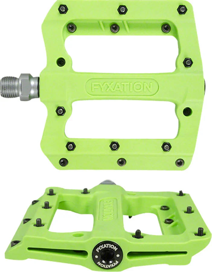 Mesa MP Pedals - Platform Composite/Plastic 9/16" Green - Bicycle Warehouse