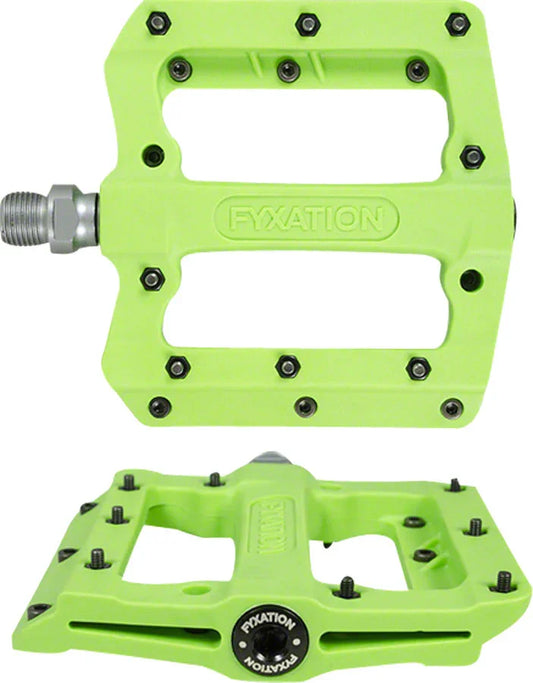 Mesa MP Pedals - Platform Composite/Plastic 9/16" Green - Bicycle Warehouse