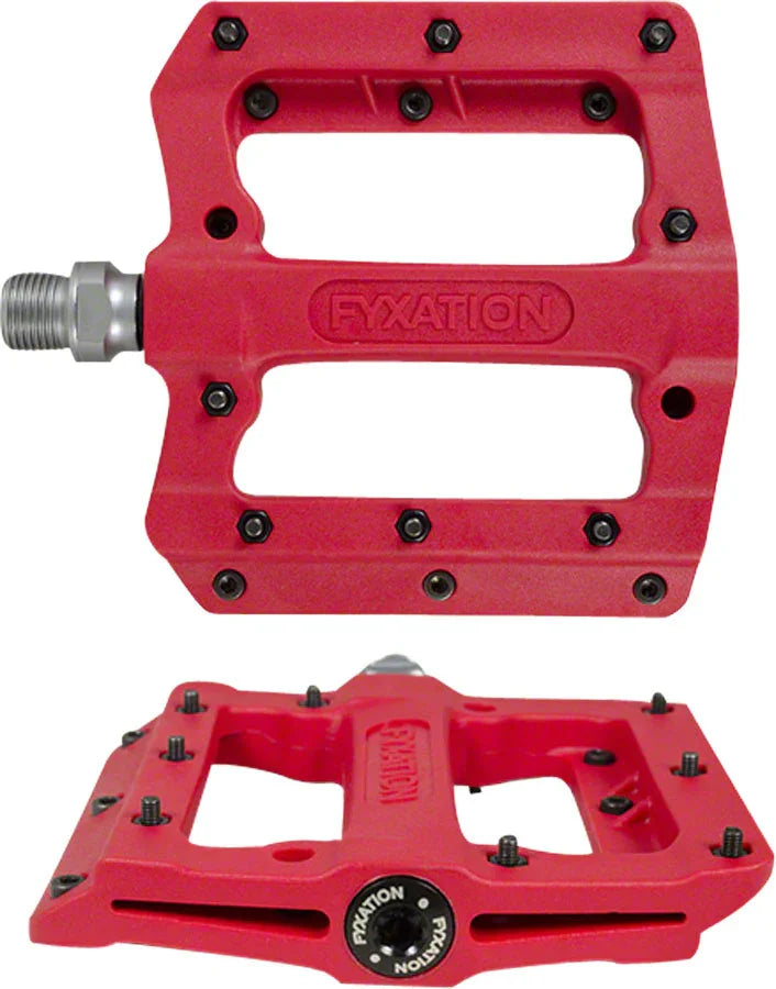 Mesa MP Pedals - Platform Composite/Plastic 9/16" Red - Bicycle Warehouse