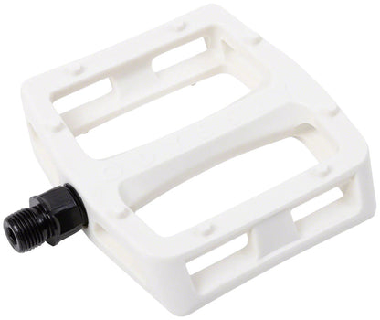 Grandstand V2 PC Pedals - Platform Composite/Plastic 9/16" White - Bicycle Warehouse