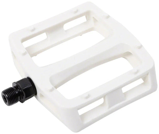 Grandstand V2 PC Pedals - Platform Composite/Plastic 9/16" White - Bicycle Warehouse