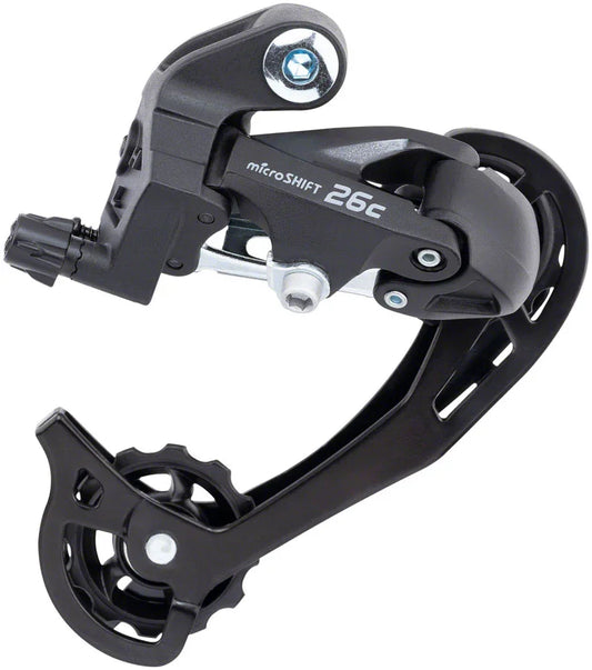M26C Rear Derailleur - 7/8 Speed Long Cage 13-34t Freewheel BLK - Bicycle Warehouse