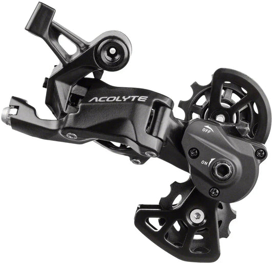 Acolyte Super Short Rear Derailleur - 8 Speed Super Short Cage BLK With SpringLock - Bicycle Warehouse