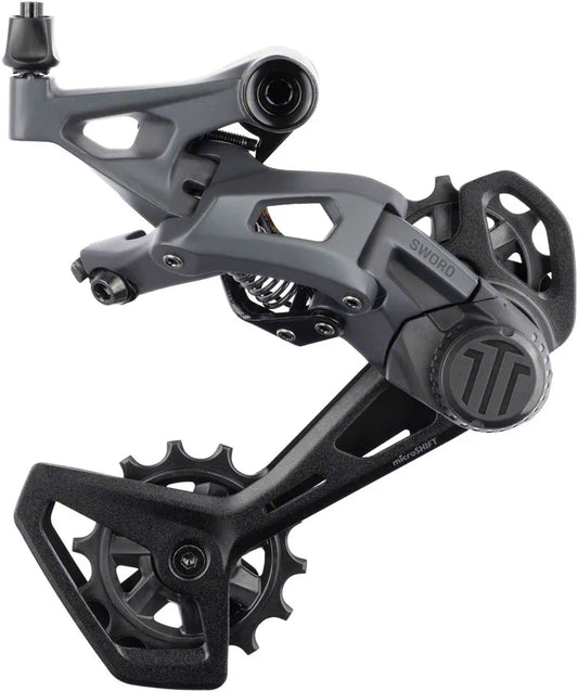 Sword Rear Derailleur - 10-Speed Long Cage Compatible Sword 2x Gray - Bicycle Warehouse